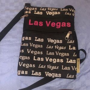 Black Las Vegas crossbody bag.